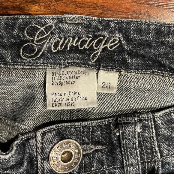 Garage Jeans, Black color, Size 26, 33’ length, 9’ flare - Picture 3 of 5